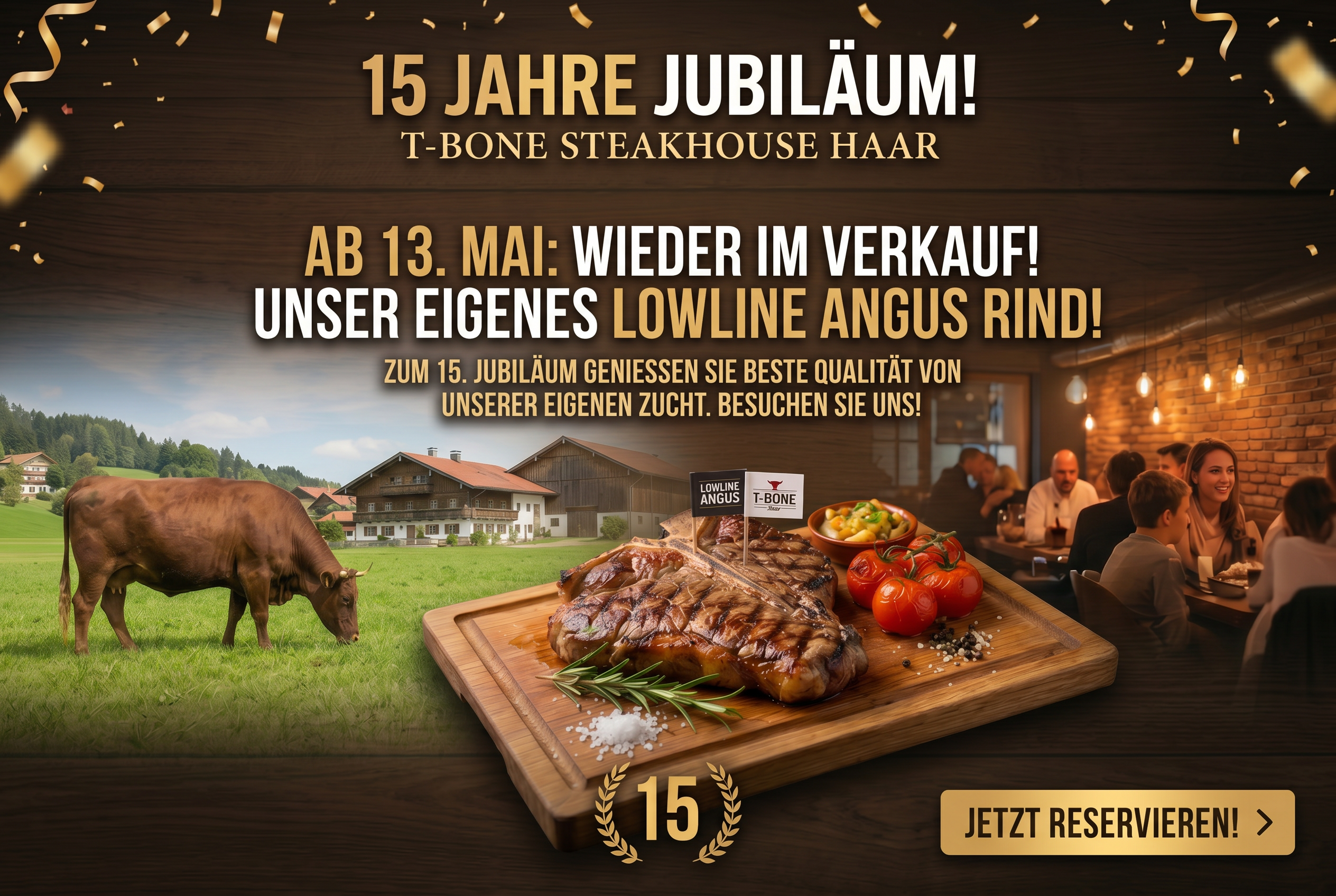 15 Jahre Jubiläum T-Bone Steakhouse
